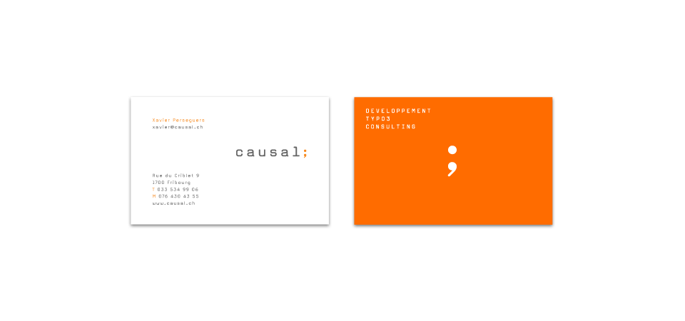 Identité graphique 7 business cards selon l'identité graphique