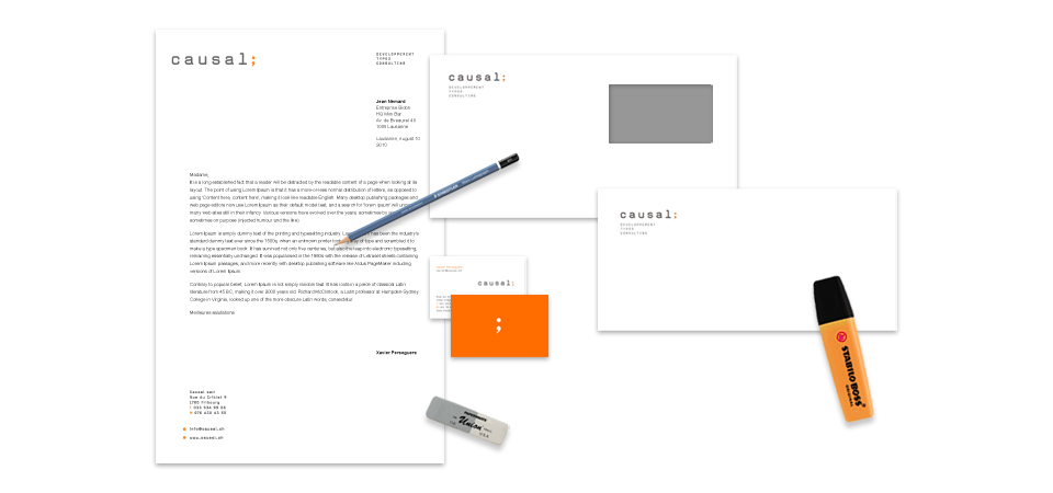 Identité graphique 8 Gamme de papeterie complète