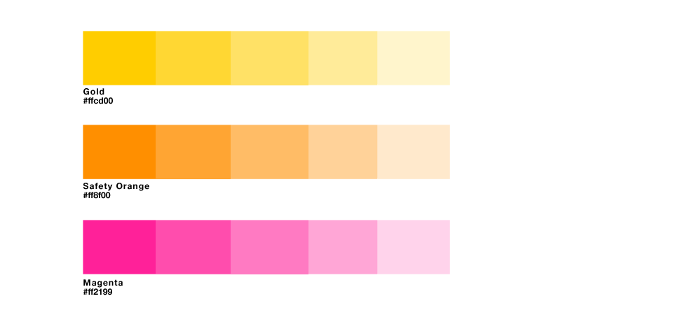 Grand concours de vidéos online 4 Palette de couleurs pour le concept