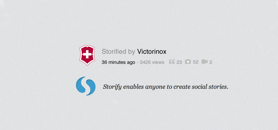 Un Storify pour Victorinox 2 Vue d'ensemble Storify
