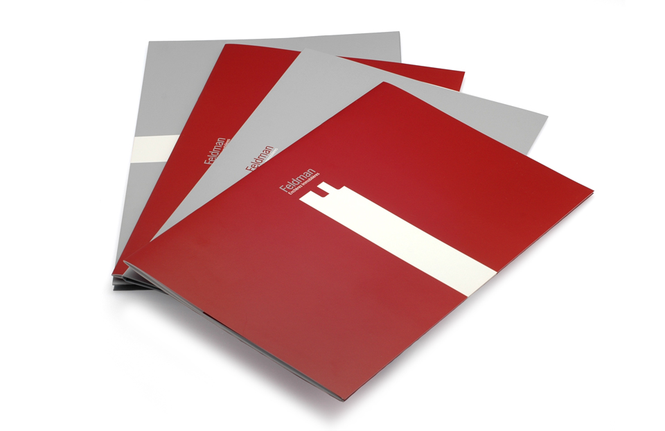 Corporate Identity - Feldman Enchères Immobilières 4 brochures