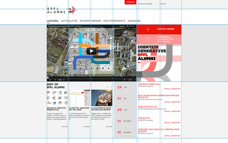 Identité Générative et site web 15 Wireframe complété du site internet