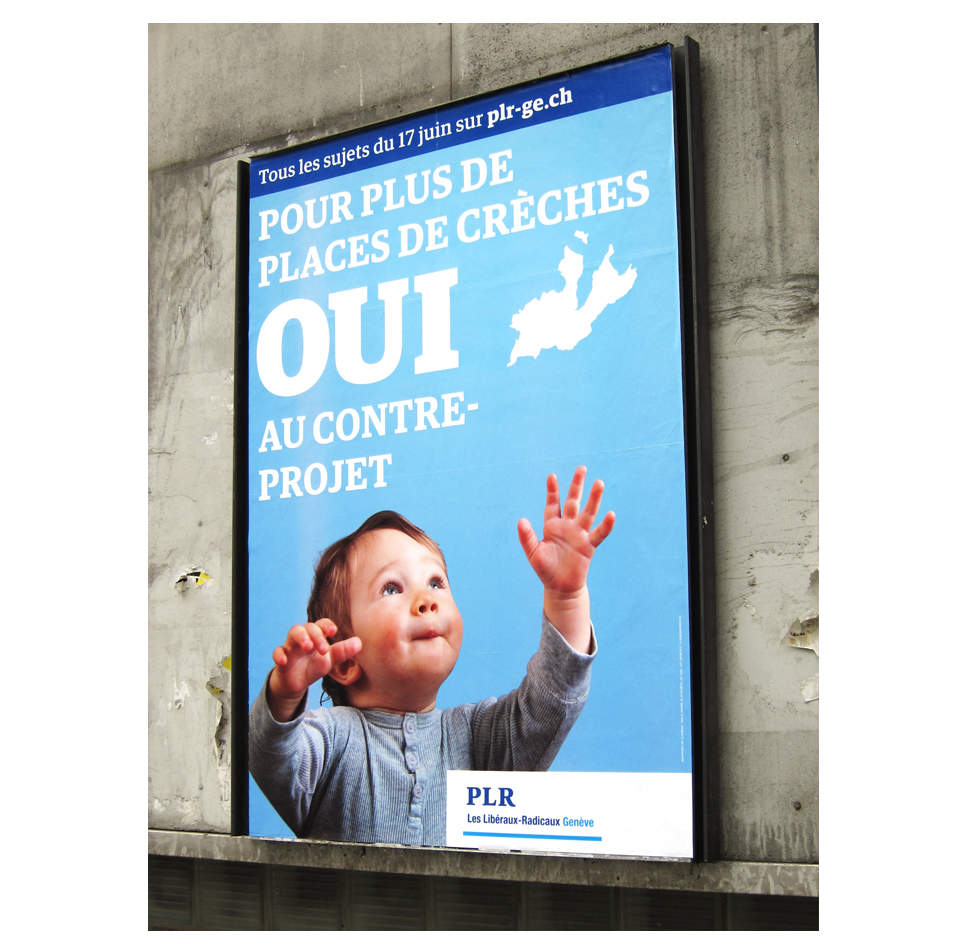 Affichage politique suisse 3 Visuel d'une affiche PLR