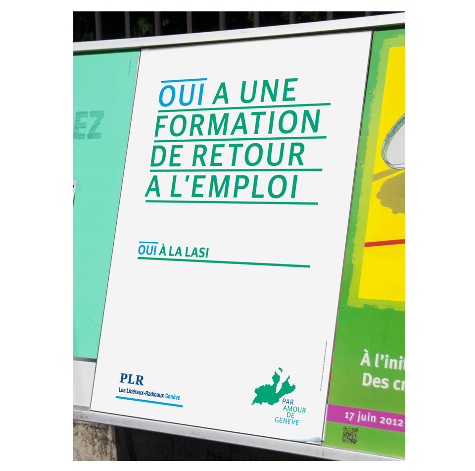 Affichage politique suisse 5 Visuel d'une affiche PLR