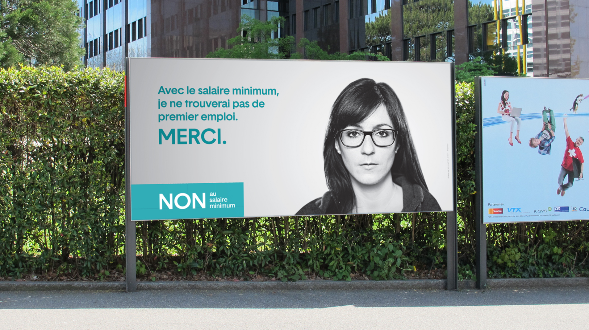 Campagne politique: Non au salaire minimum 5 Affiche grande taille Non au salaire minimum de la campagne politique par Enigma