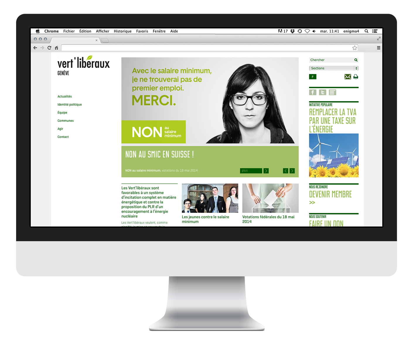 Campagne politique: Non au salaire minimum 6 Visuel de la news Non au salaire minimum sur le site des Vert Libéraux de Genève