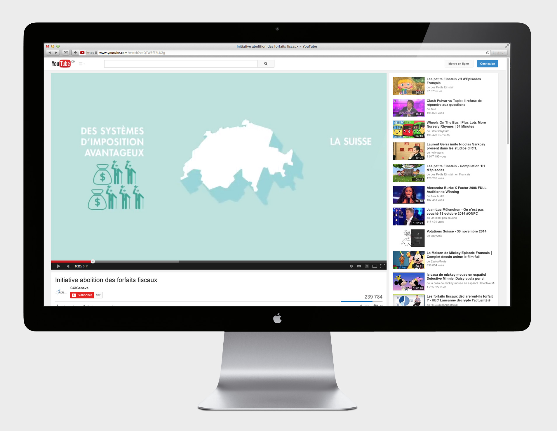 Campagne Politique - NON à l'initiative pour l'abolition des forfaits fiscaux 2 Vidéo Youtube pour la campagne politique