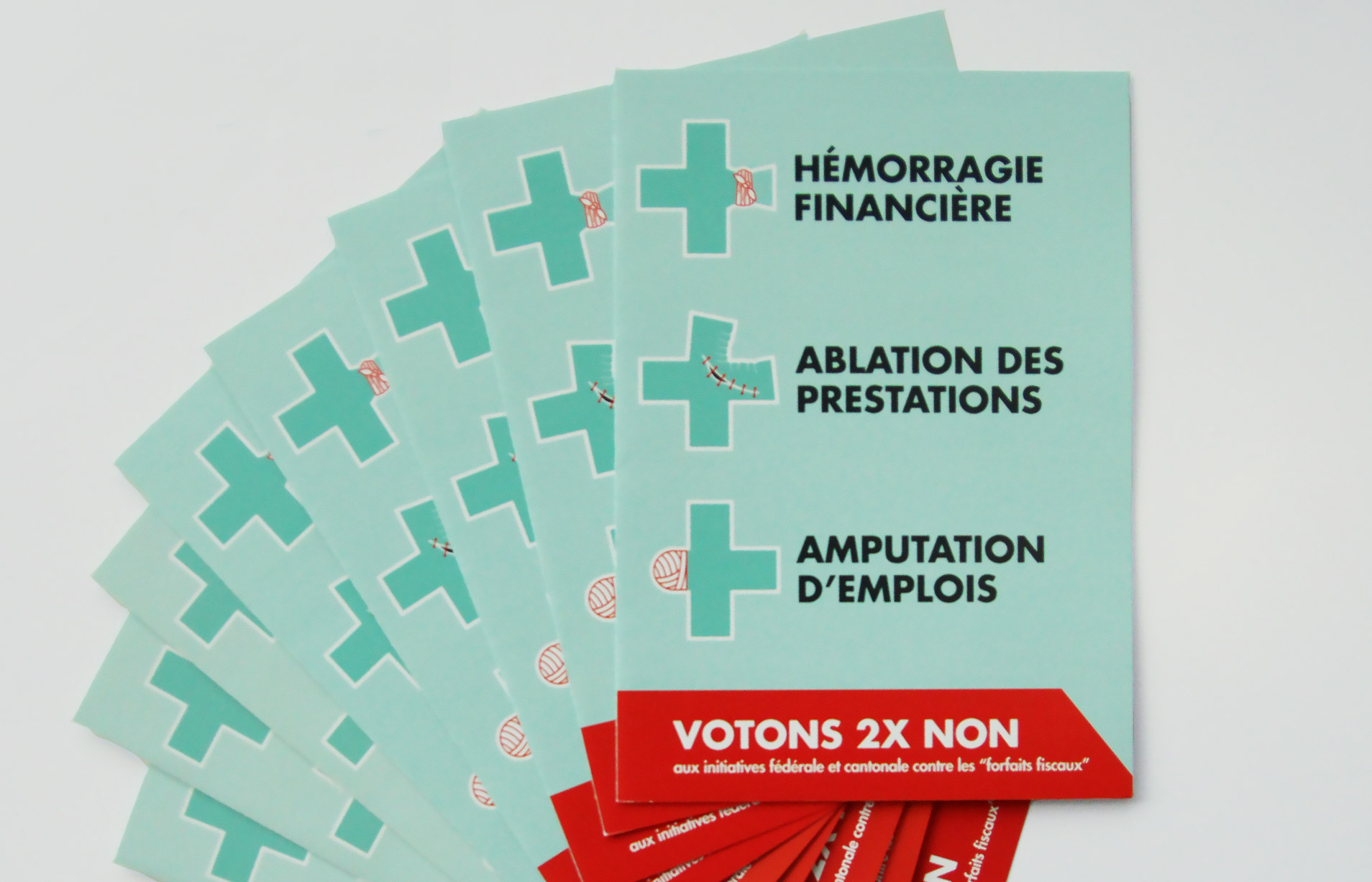 Campagne Politique - NON à l'initiative pour l'abolition des forfaits fiscaux 12 Flyer de la campagne politique