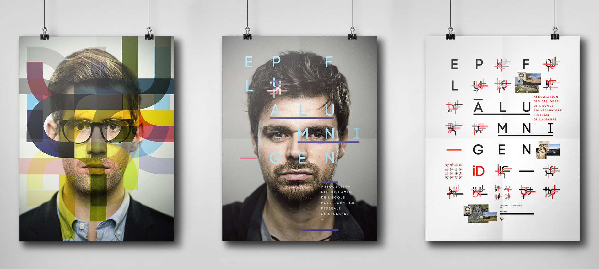 Identité Générative et site web 18 Posters EPFL