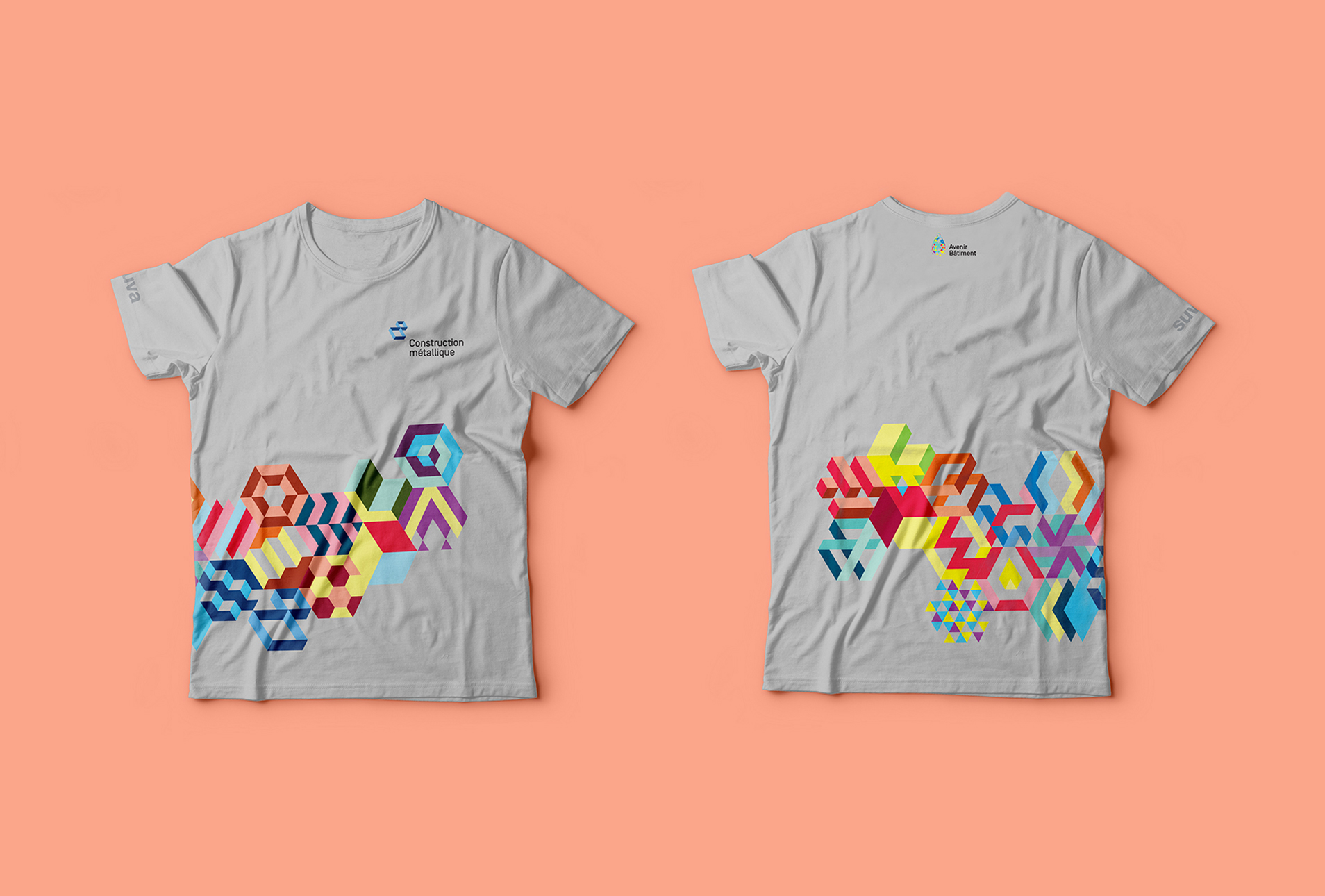 Développement d’un nouveau branding pour Avenir bâtiment 16 Goodies Avenir Bâtiment T-shirt