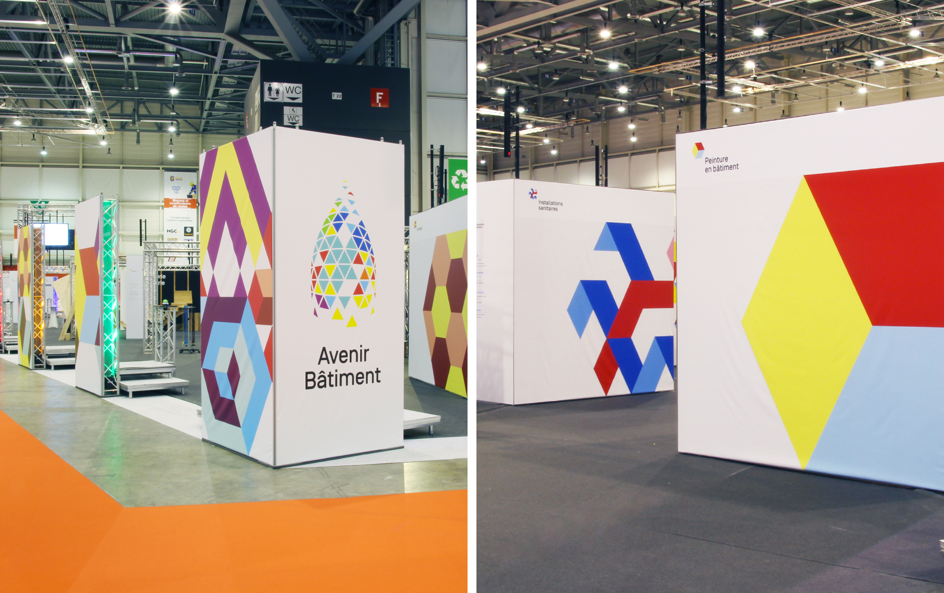 Développement d’un nouveau branding pour Avenir bâtiment 21 Assemblage de deux photos du nouveau branding Avenir Bâtiment