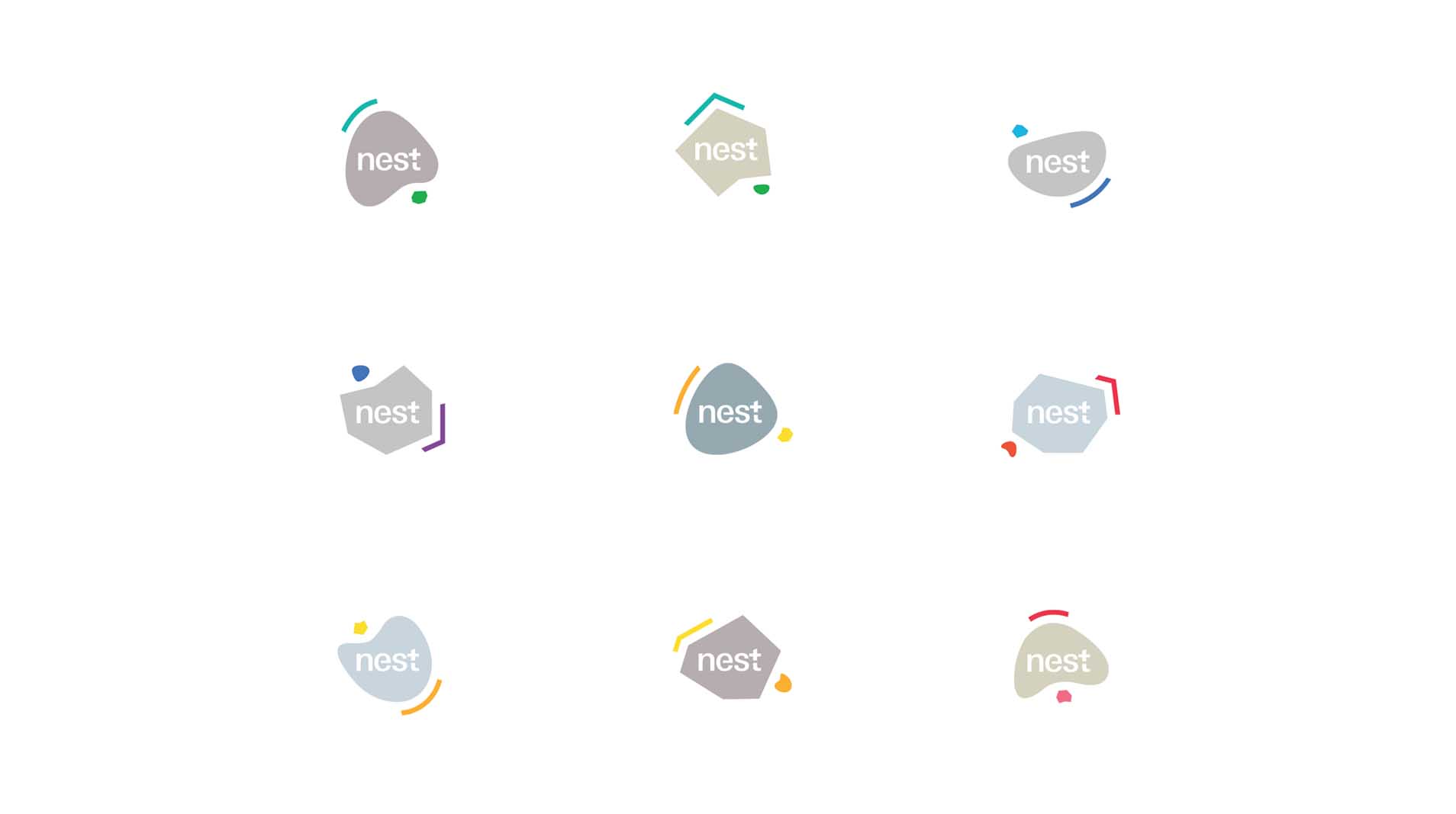 Exemple de travail de recherche d'une identité systémique 10 Présentation logos