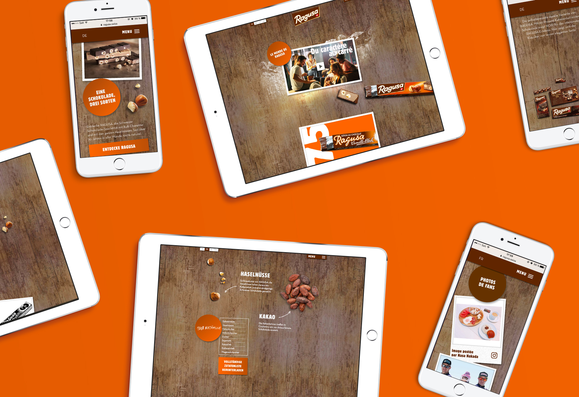 Ragusa.swiss - le chocolat sur votre mobile 1 Multi Device Color Background