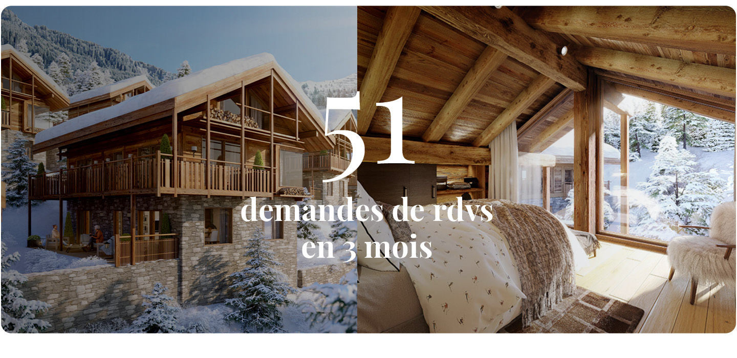 Campagne digitale pour des chalets de luxe à Grimentz 2 impact enigma 2