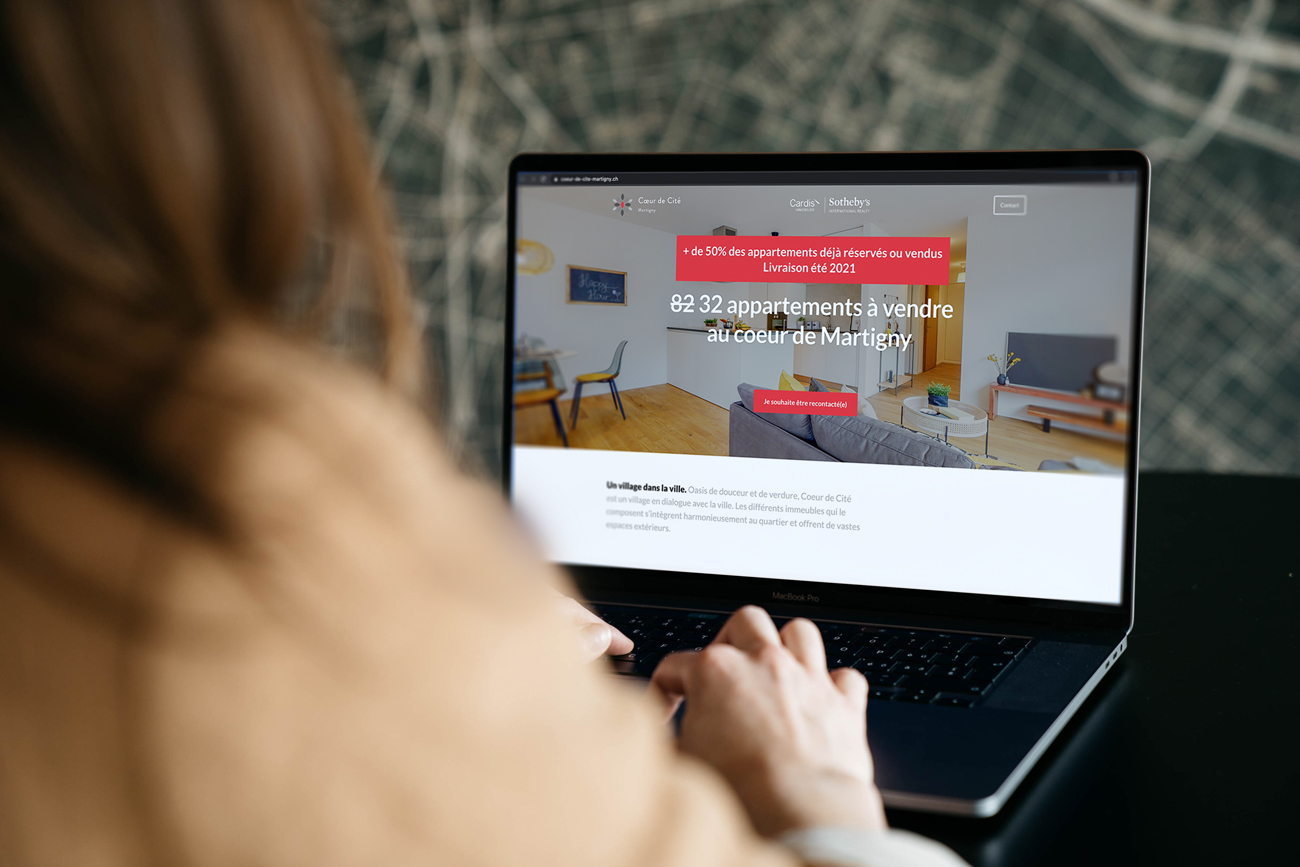 Campagne numérique pour vendre des appartements d’investissement 7 landingpage halter