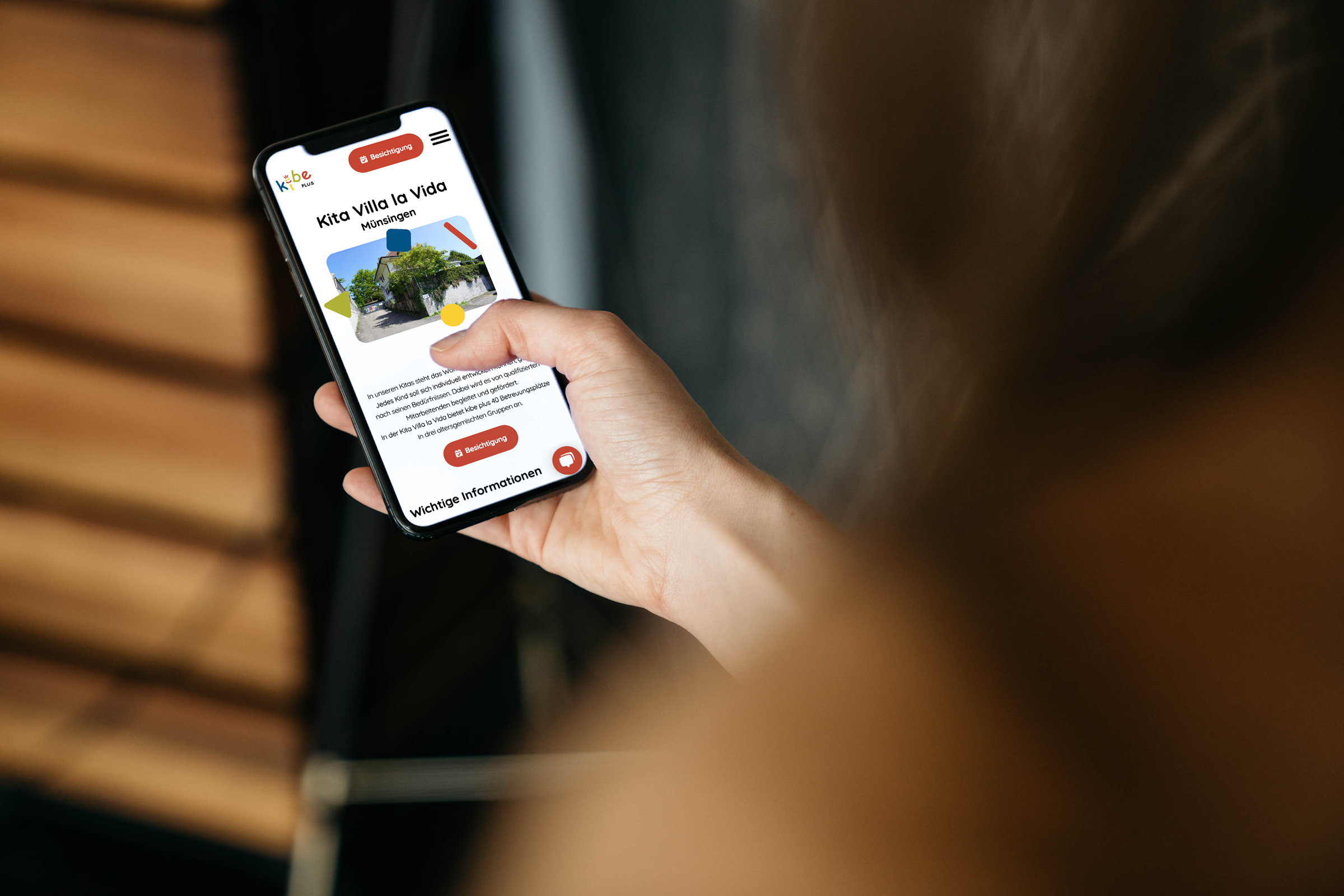 Un site Web actualisé pour la garde d'enfants doublant ainsi les conversions 4 KibePlus Mobile Kita