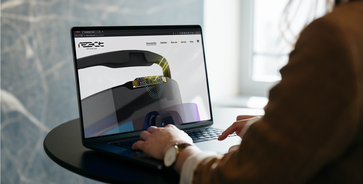 Développement de la marque pour les lunettes de soleil react - l'accessoire ultime pour les accros de l'adrénaline ! 8 react optrel website13